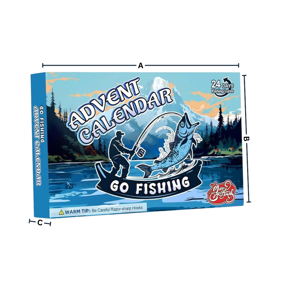 Fishing Advent Calendar – Mystery Tackle Box for Christmas, Perfect Gift for Anglers