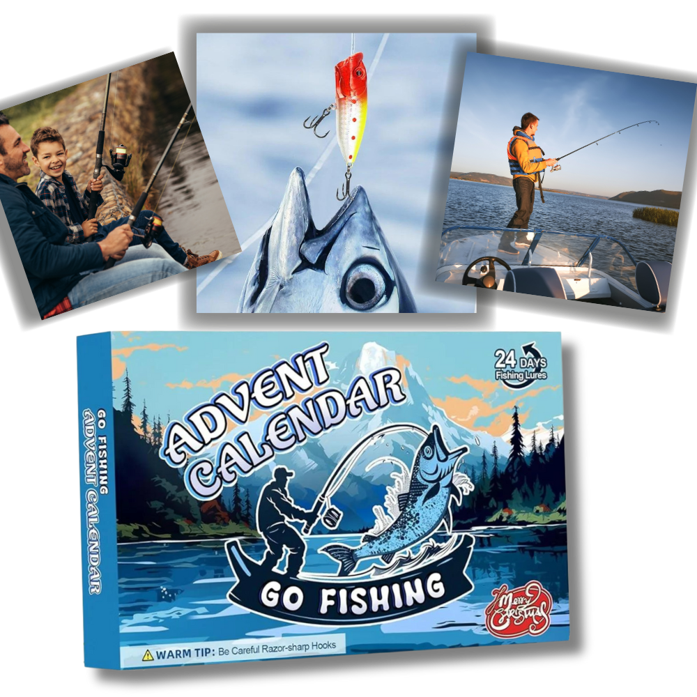 Fishing Advent Calendar – Mystery Tackle Box for Christmas, Perfect Gift for Anglers