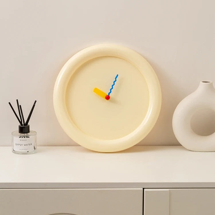 Modern Wall Clock with Large Numerals - Silent Quartz Movement for Living Room & Office Decor