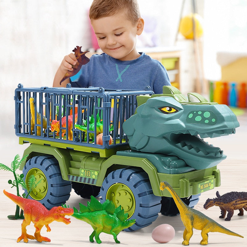 Dinosaur Toys Truck Playset | Engaging, Durable & Ideal for Creative Play and Imaginative Adventures for Kids 3+
