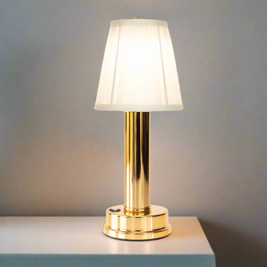 LED Fabric Table Lamp - Modern Design with Adjustable Brightness for Living Room & Bedroom Lighting