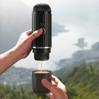 Compact Portable Espresso Maker with USB Charging - Perfect for Coffee Lovers On-the-Go, Compatible with Ground Coffee