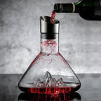 1500ml Wine Decanter with Aerator | Hand-Blown Lead-Free Crystal for Enhanced Aroma & Flavor at Dinner Parties