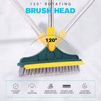 Cleaning Brush with Squeegee for Decking - Ideal Bathroom & Floor Scrubber