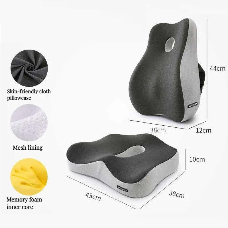 Lumbar Support Pillow | Ultimate Comfort & Ergonomic Design for Back Pain Relief