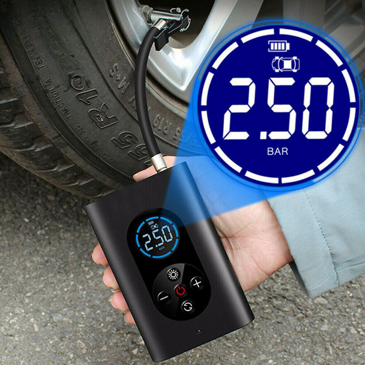 Portable Electric Tyre Inflator | Compact, USB Rechargeable & Ideal for Cars, Bikes, and Sports Balls