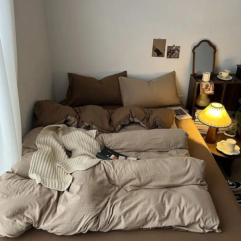 Quintella 5-Piece Bedding Set - Soft Microfiber Comforter with Pillow Shams for Queen Size Bed