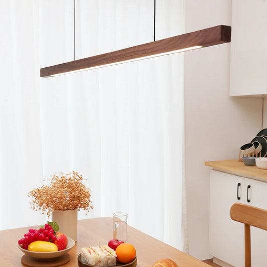 Industrial Pendant Light Fixture - Adjustable Height with Vintage Edison Bulb - Perfect for Kitchen Island & Dining Areas