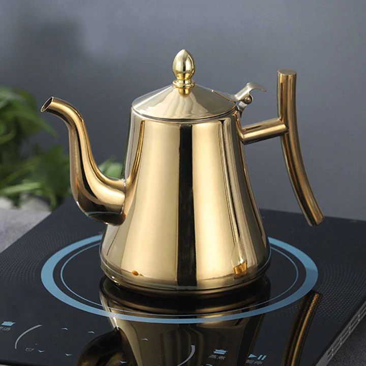 Induction Kettle with Filter | Durable Stainless Steel for Quick Tea Brewing