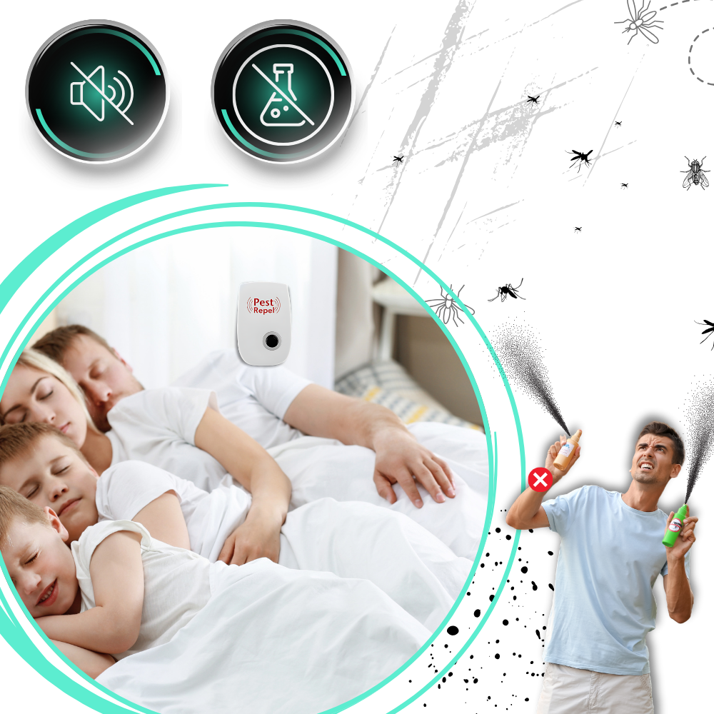 Energy Efficient Ultrasonic Pest Repeller | Humane, Pet-Safe & Effective for Homes up to 1600 sq ft