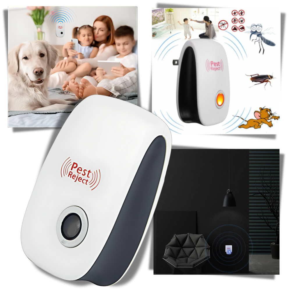 Energy Efficient Ultrasonic Pest Repeller | Humane, Pet-Safe & Effective for Homes up to 1600 sq ft