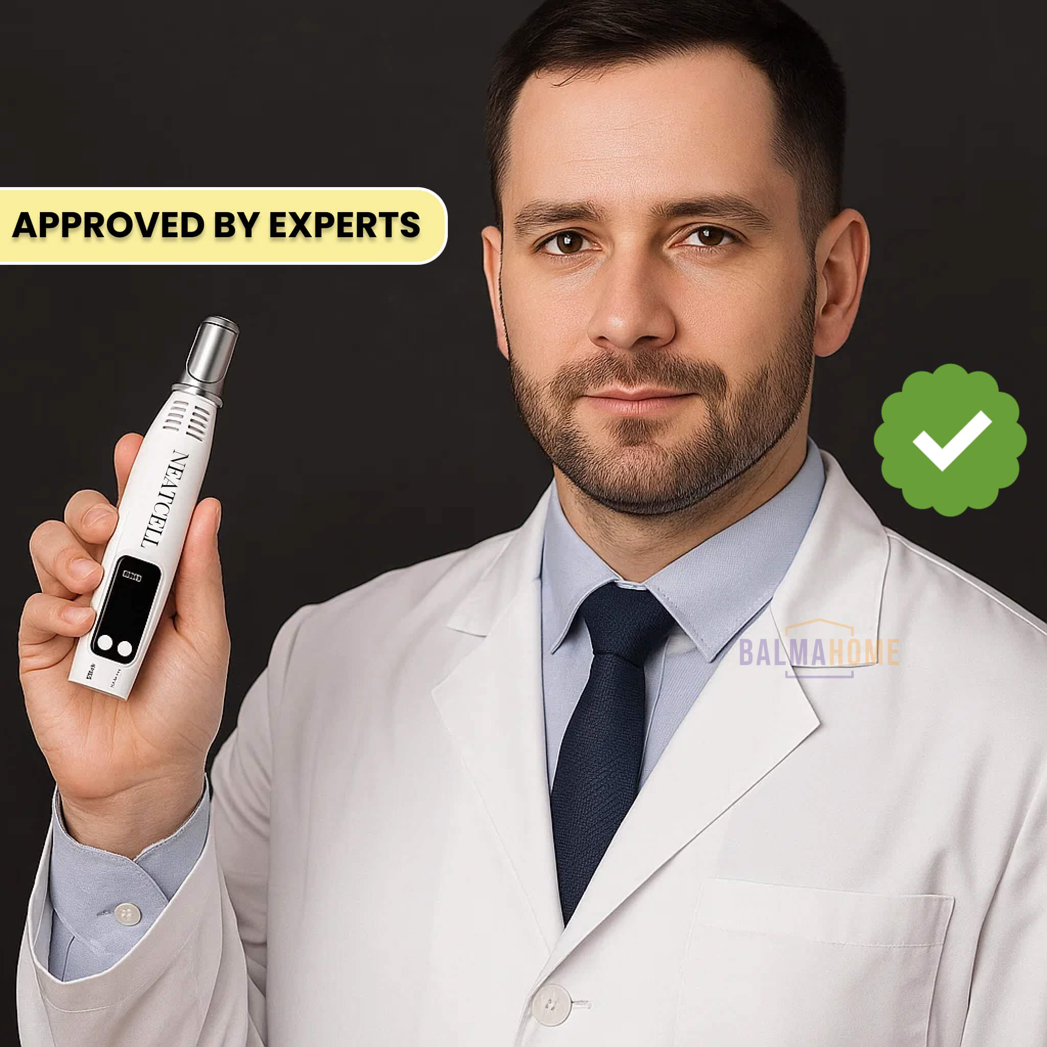 Blue Light Therapy Laser Pen | Acne, Dark Spot & Spider Vein Treatment for Safe At-Home Skin Care