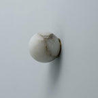 LED Mini Orb Wall Lamp - Alabaster Finish - Modern Lighting for Hallway & Bedroom Decor