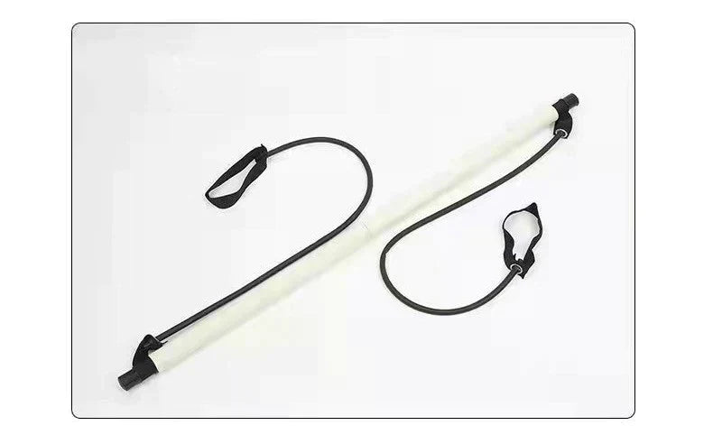 Complete Pilates Bar Set | Adjustable Resistance Bands & Portable Design for Home Workouts