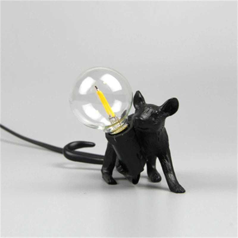 LED Mouse Night Table Lamp - Cute Animal Design for Kids' Bedroom & Nursery Lighting