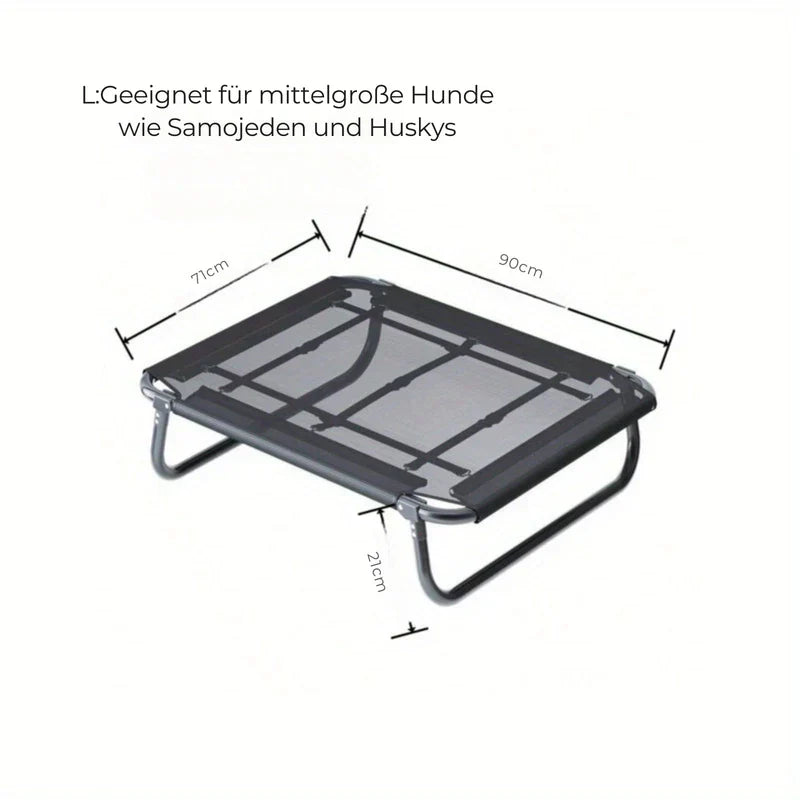 Collapsible Dog Bed | Breathable, Water-Repellent & Ideal for Indoor and Outdoor Use