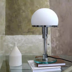 LED Table Lamp - Bauhaus Style Design with Adjustable Brightness for Home Office & Living Room Use