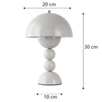 LED Wireless Table Lamp - Nordic Design, Rechargeable, Touch Control - Ideal for Bedroom, Living Room & Home Office