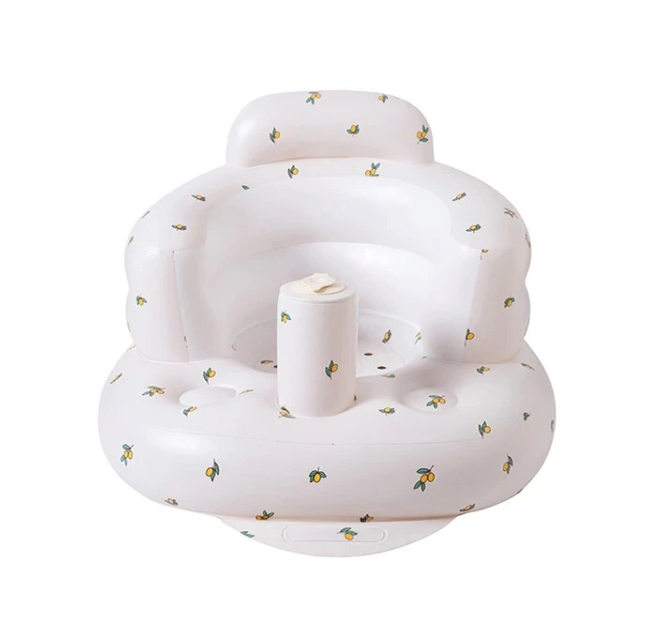 Baby Inflatable Sofa Seat | Eco-Friendly PVC, Portable & Ideal for Learning, Bath Time, and Feeding
