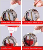 Vintage Steampunk Kerosene Lighter | Transparent Design, Windproof & Ideal for Collectors and Smoking Enthusiasts