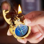 Vintage Steampunk Kerosene Lighter | Transparent Design, Windproof & Ideal for Collectors and Smoking Enthusiasts