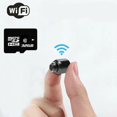 Small WiFi Security Camera | 1080P HD Night Vision, Motion Detection & Portable for Home Monitoring