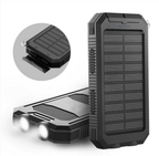 500000mAh Waterproof Solar Charger | Dual USB Ports, LED Flashlight & Portable Power Bank for Outdoor Activities