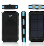 500000mAh Waterproof Solar Charger | Dual USB Ports, LED Flashlight & Portable Power Bank for Outdoor Use