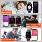Non-Invasive Blood Glucose Monitoring Smartwatch | Heart Rate & Sleep Tracking for Fitness Enthusiasts