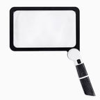 Foldable LED Magnifying Glass | 5X Magnification, Dimmable Light & Ergonomic Handle for Reading and Hobbies