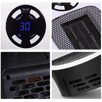 Electric Portable Space Heater | Remote Control, Fast Heating & Energy Efficient for Home and Office Use