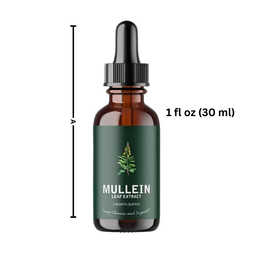 Gluten Free Mullein Tincture | Natural Respiratory Support & Detoxification for Clear Airways and Lung Health