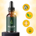 Gluten Free Mullein Tincture | Natural Respiratory Support & Detoxification for Clear Airways and Lung Health