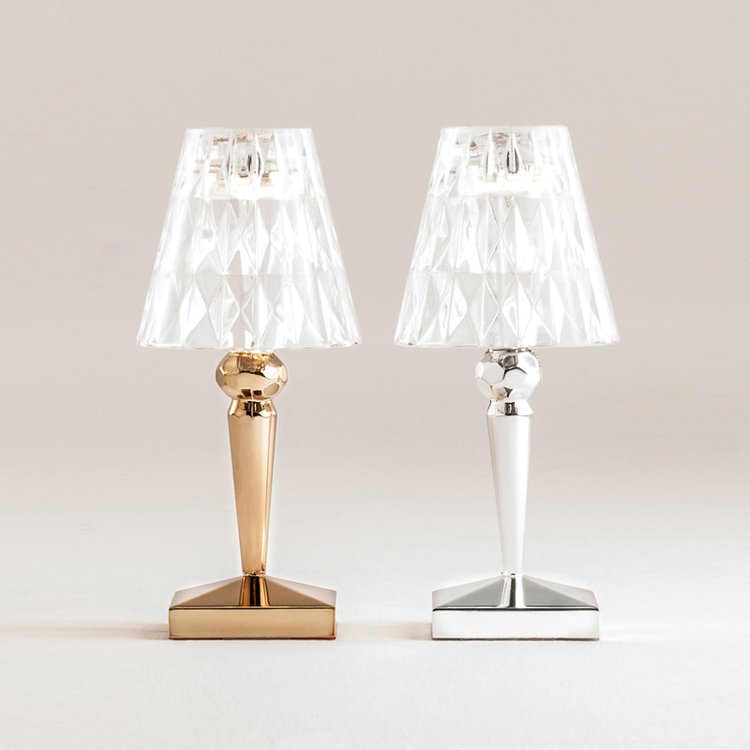 LED Crystal Table Lamp - Modern Decorative Lighting for Living Room, Bedroom & Office Use