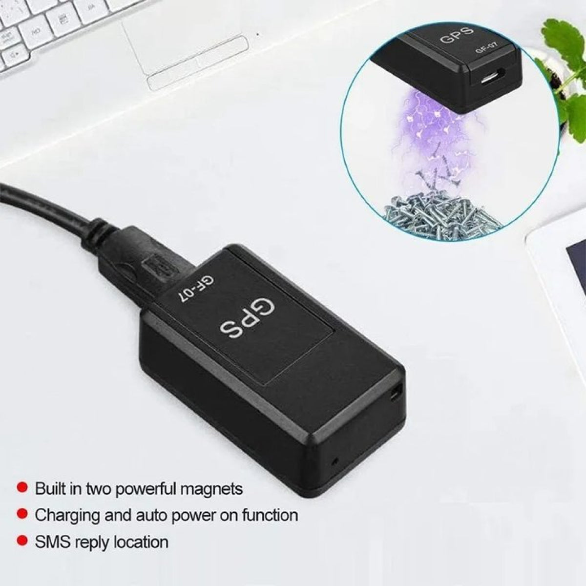 Small GPS Tracker with Magnetic Anti-Theft Design for Vehicles, Luggage, and Personal Items Tracking