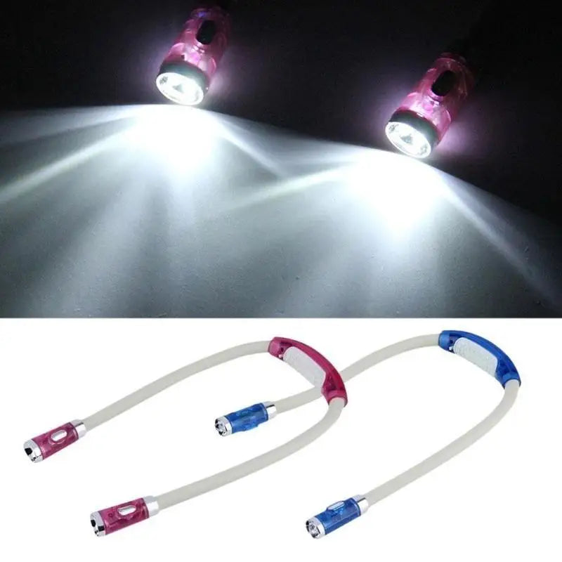 Hands-Free Flexible LED Neck Light | Adjustable Brightness for Reading, Crafts & Night Walking