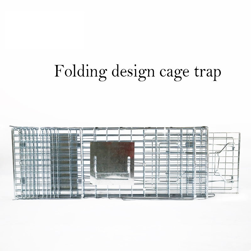 Humane Live Animal Trap | Durable, Collapsible Design for Safe Capture of Stray Cats, Rabbits & Raccoons
