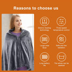 Portable Heated Shawl | Rechargeable, Waterproof & Versatile for Home, Office, or Outdoor Use