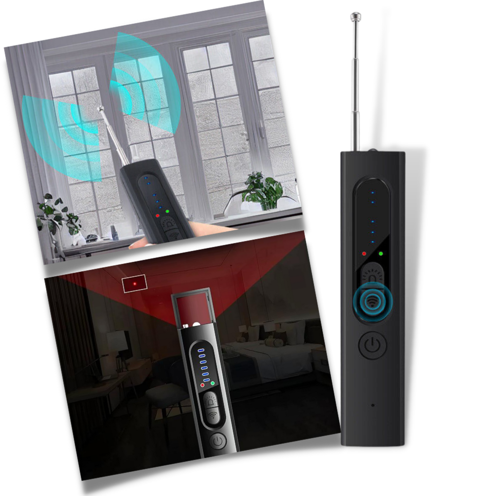 Hidden Camera Detector – Anti-Spy Device with GPS Detection, Portable Security Solution