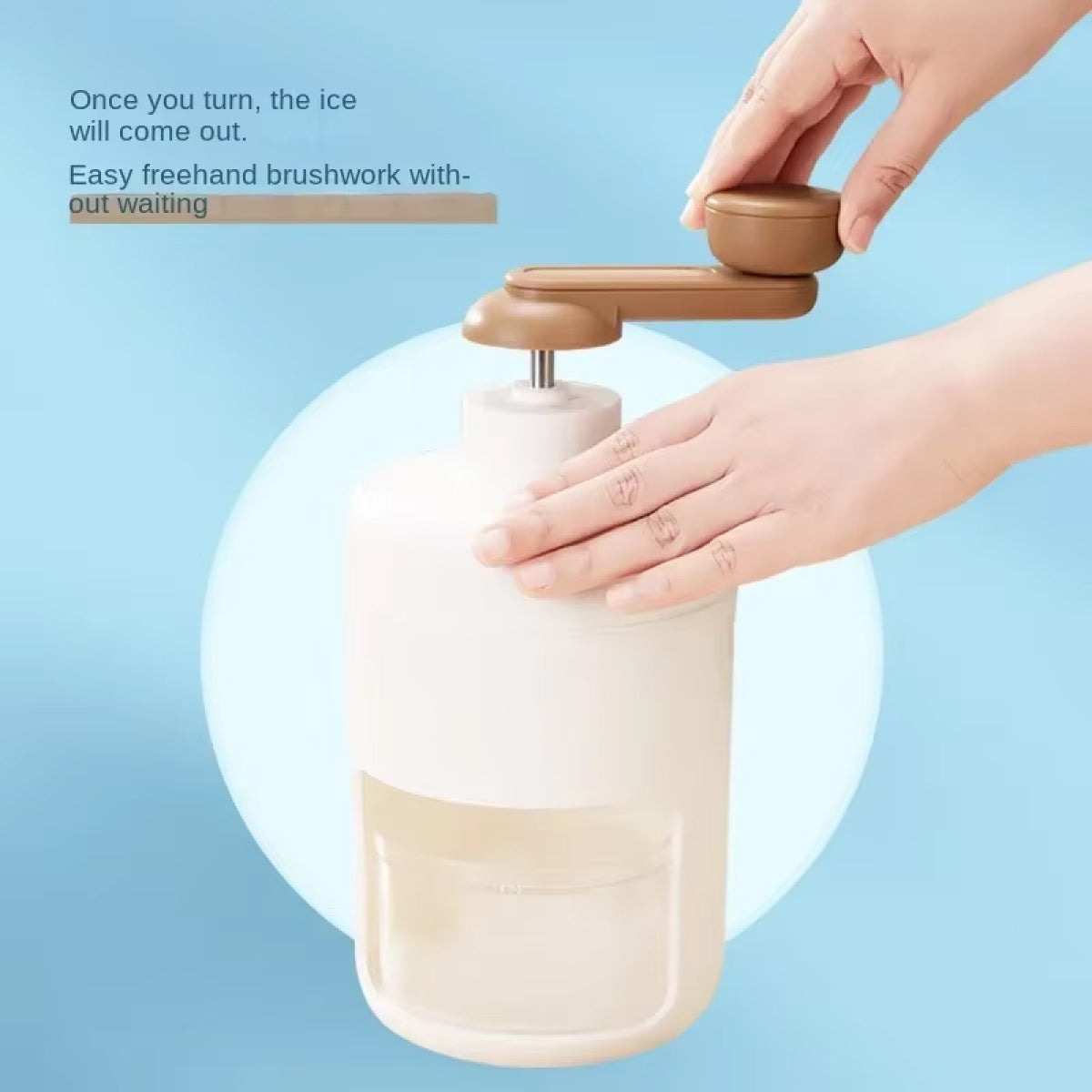 Home Ice Crusher – Shaved Ice Machine for Smoothies, Cocktails, and Desserts