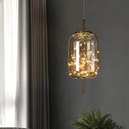 Brown Glass Pendant Light Fixture - Modern Design for Dining Room & Kitchen Lighting