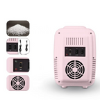Mini Fridge | Quiet Portable Cooler & Warmer with Dual Power for Travel, Home & Camping