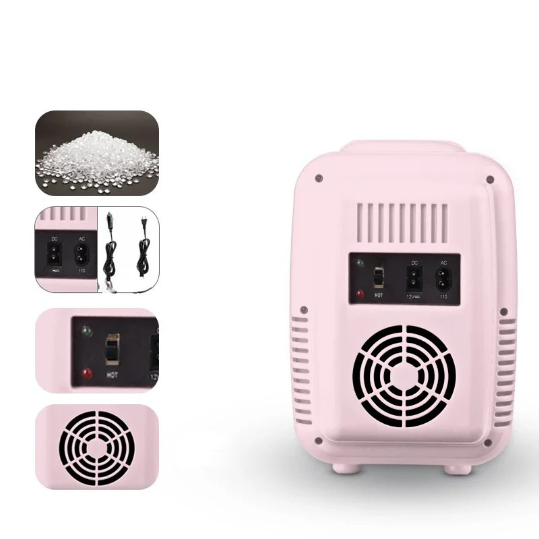 Mini Fridge | Quiet Portable Cooler & Warmer with Dual Power for Travel, Home & Camping