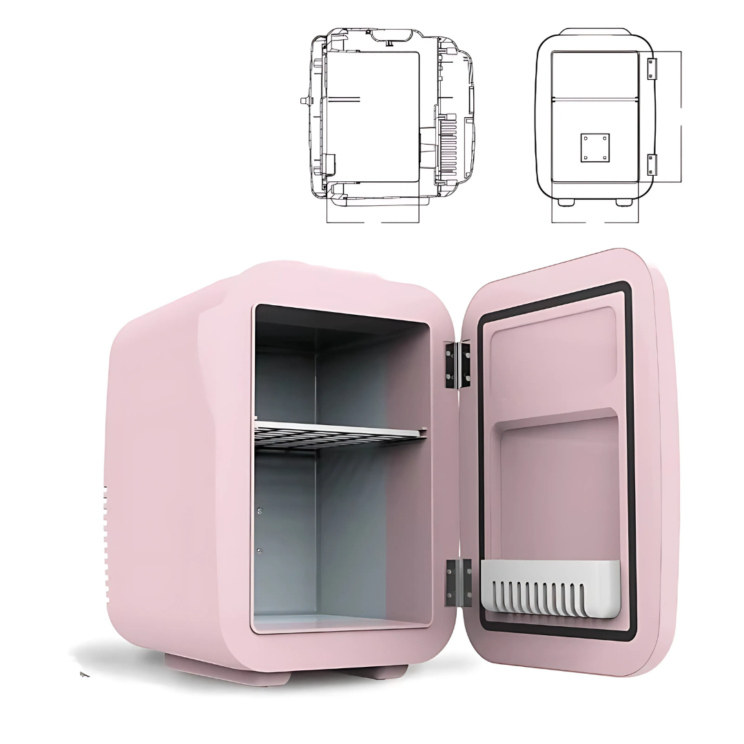 Mini Fridge | Quiet Portable Cooler & Warmer with Dual Power for Travel, Home & Camping