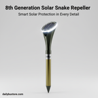 Powerful Solar Snake Repeller | 8th Generation, Advanced Vibration Technology for Family & Pet Safety Outdoors