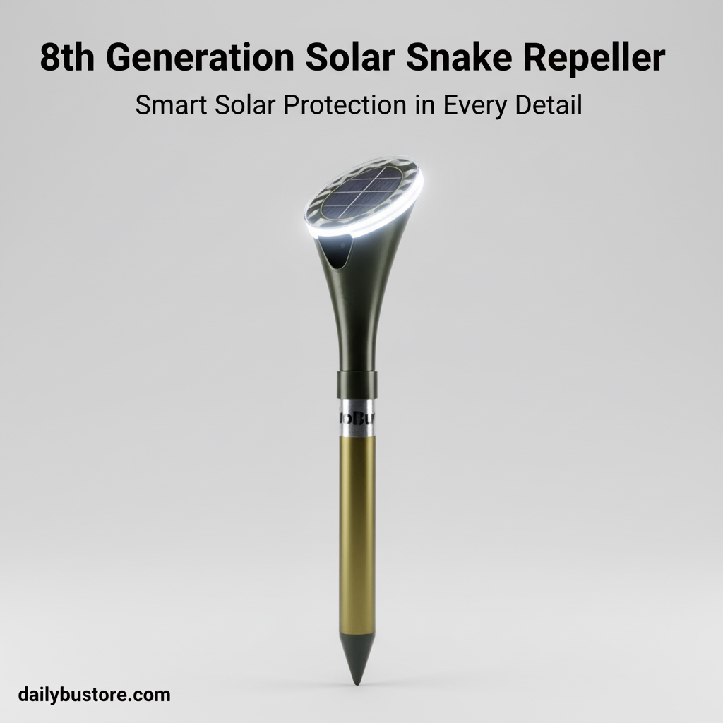 Powerful Solar Snake Repeller | 8th Generation, Advanced Vibration Technology for Family & Pet Safety Outdoors
