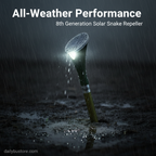 Powerful Solar Snake Repeller | 8th Generation, Advanced Vibration Technology for Family & Pet Safety Outdoors