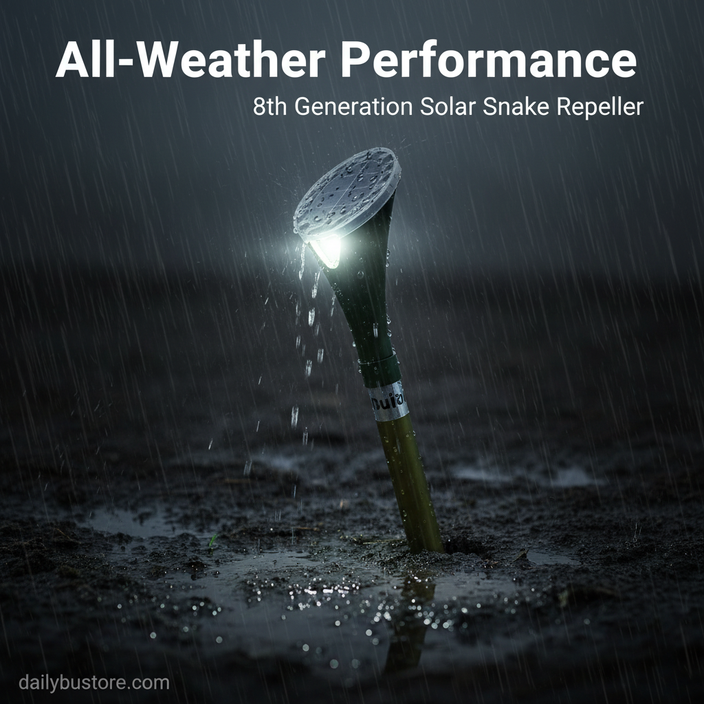 Powerful Solar Snake Repeller | 8th Generation, Advanced Vibration Technology for Family & Pet Safety Outdoors