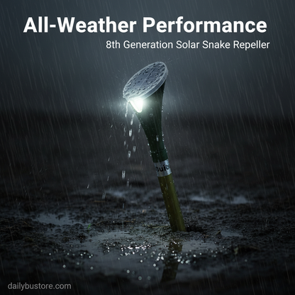 Powerful Solar Snake Repeller | 8th Generation, Advanced Vibration Technology for Family & Pet Safety Outdoors