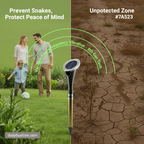 Powerful Solar Snake Repeller | 8th Generation, Advanced Vibration Technology for Family & Pet Safety Outdoors